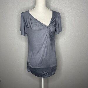 Women's Storm Blue top with ruching top size Large